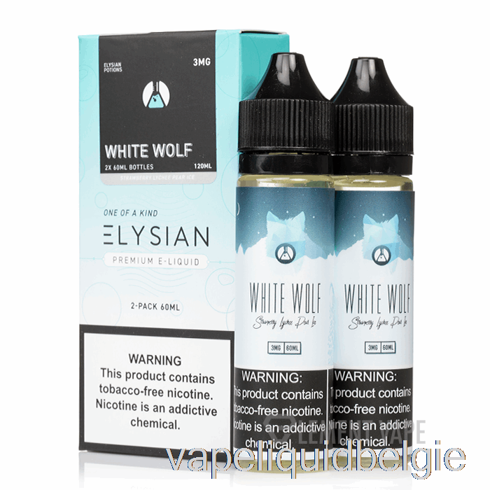 Vape Vloeibare Witte Wolf - Elysian Labs - 120ml 3mg